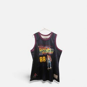 Retro Movie-Inspired Men's Black Jersey